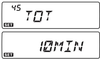 YAESU FT-7900E - Limiteur de temps d'émission (TOT) - 1