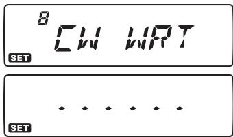 YAESU FT-7900E - Configuration de l'identificateur CW - 1
