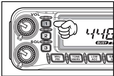 YAESU FT-7900E - Hyper rappel de mémoire - 2