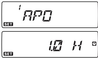 YAESU FT-7900E - Fonction de mise en hors-tension automatique (APO) - 1