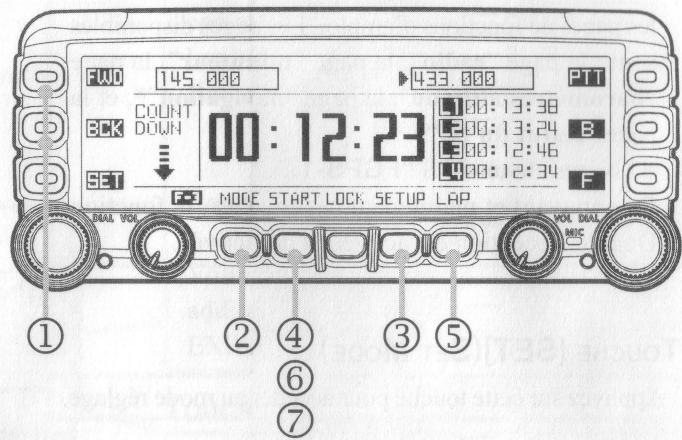 YAESU FTM-350AE - Compte à rebours - 1