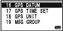 YAESU VX-8DR - SELECTING THE MAP DATUM - 5