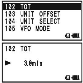 YAESU VX-8DR - TRANSMITTER TIME-OUT TIMER (TOT) - 1