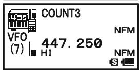 YAESU VX-8DR - The Channel Counter feature can only be activated while the VX-8DR is operating in the "A-Band". - 2