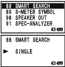 YAESU VX-8DR - SETTING THE SMART SEARCH MODE - 1