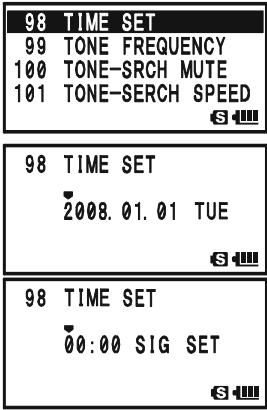 YAESU VX-8DR - CLOCK SET - 1