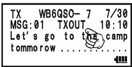 YAESU VX-8DR - TRANSMIT AN APRSMESSAGE - 3