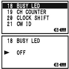 YAESU VX-8DR - DISABLING THE BUSY INDICATOR - 1