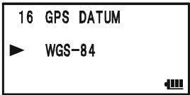 YAESU VX-8DR - SELECTING THE MAP DATUM - 6