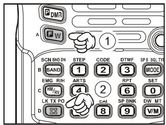YAESU VX6E - Changing the Transmitter Power Level - 2