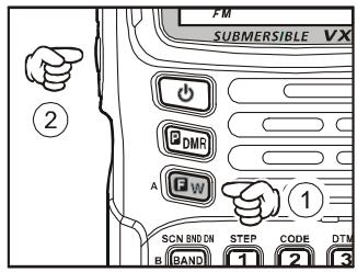YAESU VX6E - SQUELCH ADJUSTMENT - 1