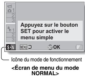 SANYO CS1 - Sélectionnez l'icône du mode de fonctionnement et appuyez sur le bouton SET. - 2