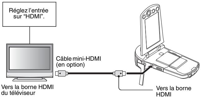 SANYO CS1 - Connexion au connecteur HDMI - 1