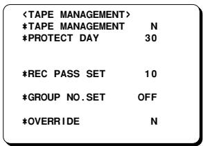 SANYO TLS-9924P - Setting the Tape Management Function - 1