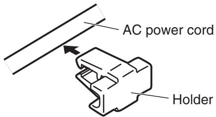 SANYO TLS-9924P - Power Cord Installation - 1