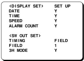 SANYO TLS-9924P - Selecting the Superimpose Display - 1