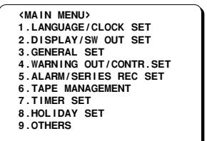 SANYO TLS-9924P - Language Setting - 1