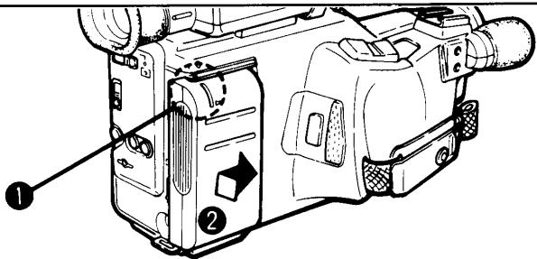 SANYO VM-D6P - Attaching the Battery Pack - 1