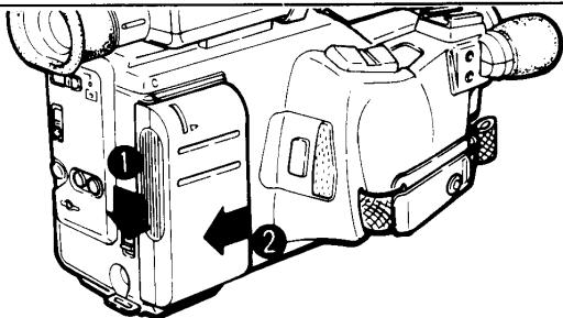 SANYO VM-D6P - Removing the Battery Pack - 1