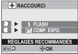 SANYO XACTI CA9 - Sélectionnez "raccourci" et appuyez sur le bouton SET. - 1