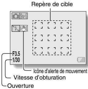 SANYO XACTI CA9 - La vitesse d'obturation et l'ouverture s'affichent (en mode NORMAL) - 1