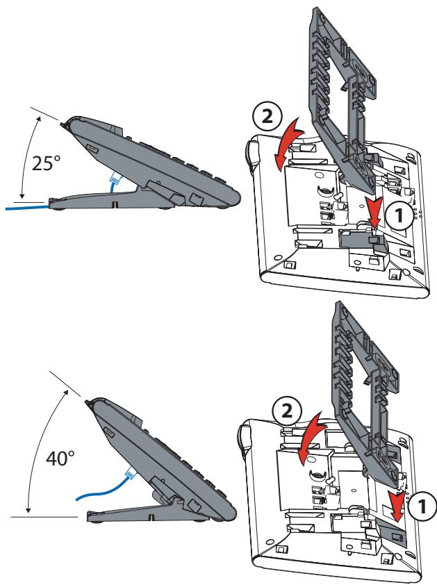 AASTRA OFFICE 70IP - Poser le téléphone en tant qu'appareil de table - 1