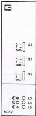 HONEYWELL MCR 52 - Position des sélecteurs et signification des LED - 3
