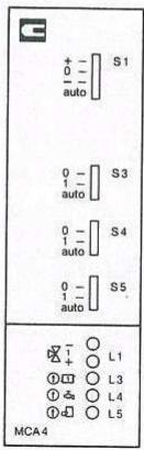 HONEYWELL MCR 52 - Position des sélecteurs et signification des LED - 2