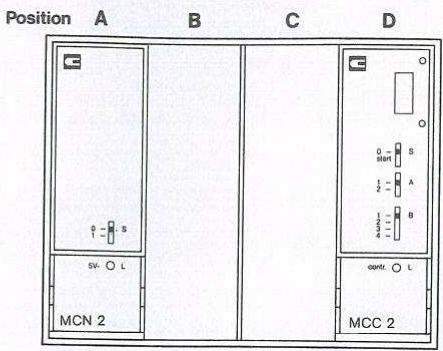 HONEYWELL MCR 52 - Position des sélecteurs et signification des LED - 1