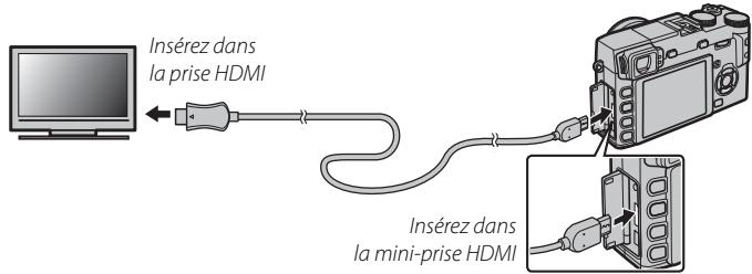FUJI APPAREIL PHOTO A OBJECTIF INTERCHANGEABLE X-E1 NOIR 18-55MM - Visualisation des photos sur un téléviseur - 1
