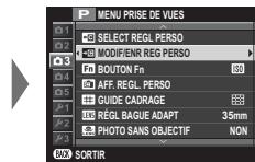 FUJI APPAREIL PHOTO A OBJECTIF INTERCHANGEABLE X-E1 NOIR 18-55MM - Enregistrement des réglages - 2