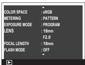FUJI APPAREIL PHOTO A OBJECTIF INTERCHANGEABLE X-E1 NOIR 18-55MM - Affichage des informations sur les photos - 6