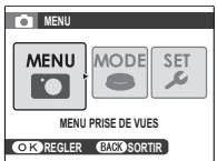 FUJI FINEPIX JX680 - Utilisation du menu prise de vues - 1