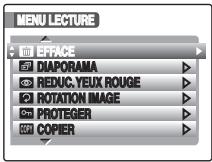 FUJI FINEPIX S1OO FS - Réglage du [MENU LECTURE] - 1