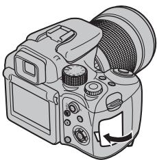 FUJI FINEPIX S1OO FS - Refermez le volet de la fente d'insertion. - 1