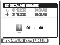 FUJI FINEPIX S1OO FS - Reglez le décalage horsire. - 1