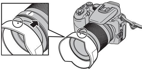 FUJI FINEPIX S1OO FS - Fixation du pare-soleil - 1