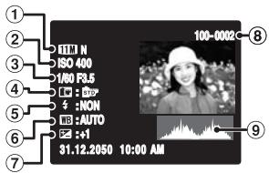 FUJI FINEPIX S1OO FS - Informations de lecture - 2