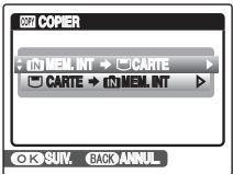 FUJI FINEPIX S1OO FS - ■ Sélection de la fonction COPIER - 1