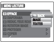 FUJI FINEPIX S1OO FS - Suppression des images à l'aide du [MENU LECTURE] - 1