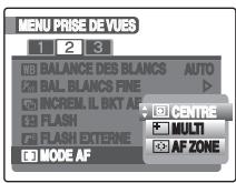 FUJI FINEPIX S1OO FS - Spécification de la zone de mise au point ([MODE AF]) - 1