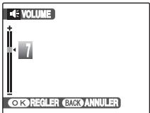 FUJI FINEPIX S1OO FS - Réglage du volume des annotations vocales - 1