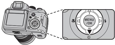 FUJI FINEPIX S1OO FS - Réglage du retardateur - 1