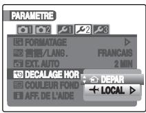 FUJI FINEPIX S1OO FS - Utilisez la fonction de décalage horsaire. - 1