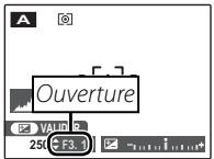 FUJI FINEPIX SL300 - A:PRIORITE OUVERTURE - 1