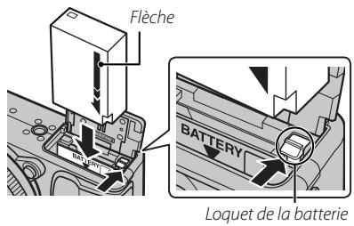 FUJI X-E1 - Insérez la batterie. - 1