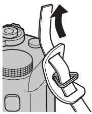 FUJI X-E1 - Insérez la courroie. - 1