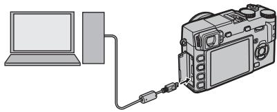 FUJI X-E1 - Raccordement de l'appareil photo - 1