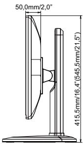 IIYAMA PROLITE B1980SD-B1 - Dimensions : ProLite XB2380HS - 2