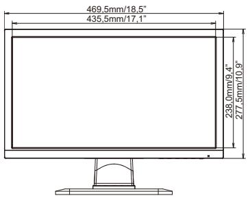 IIYAMA PROLITE E2083HD-B1 - Characteristiques techniques : prolite B2083HSD - 1